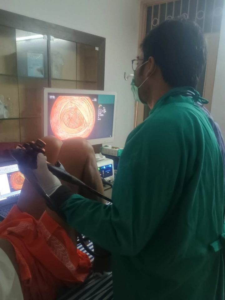 Endoscopy procedure context at Triveni Superspeciality Clinic.